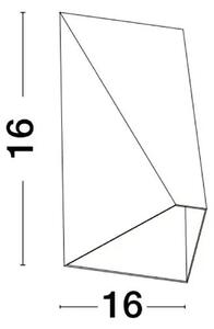 LED nástěnné svítidlo Bazz černé – Černá