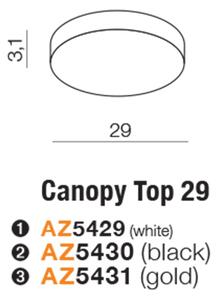 Moderní stropní svítidlo Canopy 29 zlatá