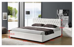 Manželská postel s úložným prostorem DORLEN NEW bílá Tempo Kondela 163 x 200 cm