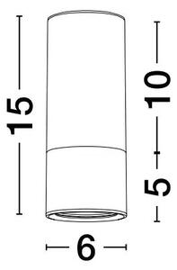 Stropní svítidlo Picto 15 – GU10