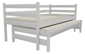 Dětská postel s výsuvnou přistýlkou z MASIVU 180x80cm bez šuplíku - DPV021