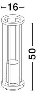 Venkovní lampa Elysium 50 – 50 x 12 cm