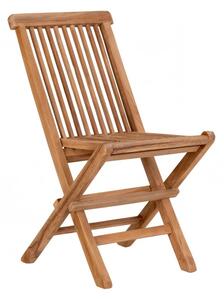 Dětská zahradní židle Toledo, skládací, teak, 42×31×58 cm – House Nordic