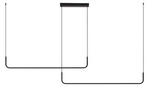 LED stmívateln černý moderní lustr Strita