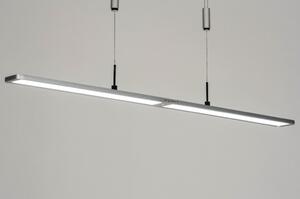 Závěsné stmívatelné LED svítidlo na lanku Neo Silver (LMD)