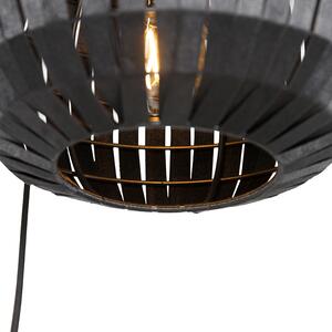 Moderní závěsná lampa černá 3-světelná - Zoë