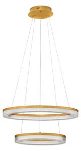 Moderní LED lustr Luana zlatá 2