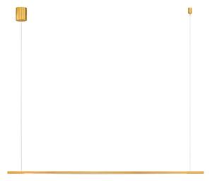 Minimalistcký LED lustr Brillia zlatá 150