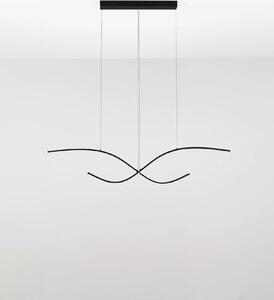 Minimalistcký LED lustr Brio černá 115