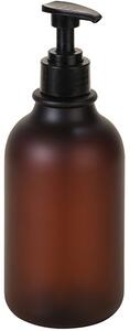 Bemeta Design Plastová láhev pro dávkovač mýdla, 500 ml, kulatá, s pumpičkou, mat, hnědá - 131567701