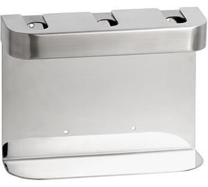 Bemeta Design Trojitý držák pro dávkovač mýdla, kulatý, matný - 146109445