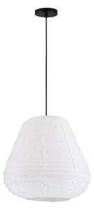 Led ľanový luster Linnet B 50cm – Bílá