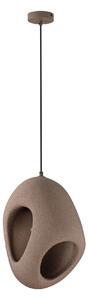 LED moderní lustr Tempus hnědá