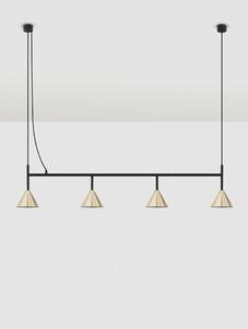 LED moderný luster Conico 4 Zlatá