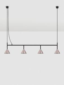 LED moderní lustr Conico 4 Černá