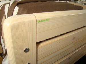 Moderní dřevěné dvoulůžko z masivu SALLY do ložnice (kvalitní manželská postel z masivu)