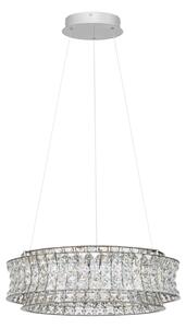 LED moderný luster Celysia 60 Chromová – Šedá
