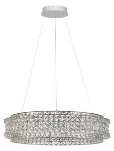 LED moderný luster Celysia 80 Chromová – Šedá