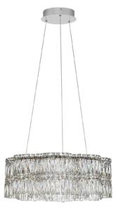 LED moderný luster Nuvia 1 Chromová – Šedá