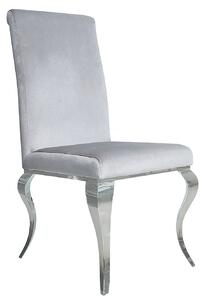 Modern Baroque Period Jídelní židle INVICTUS, šedý samet