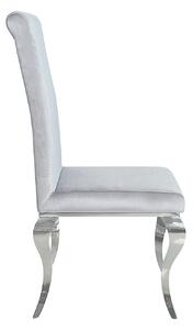 Jídelní židle INVICTUS, šedý samet