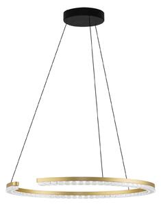 LED moderný luster Gleamy 65 Zlatá