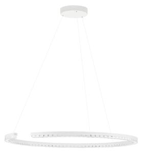 LED moderný luster Gleamy 85 Biela – Bílá