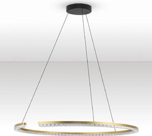 LED moderný luster Gleamy 85 Zlatá