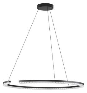 LED moderný luster Gleamy 85 Čierna – Černá