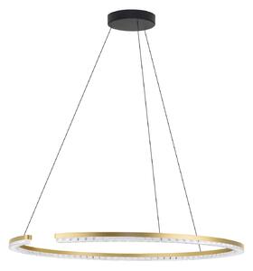 LED moderný luster Gleamy 85 Zlatá