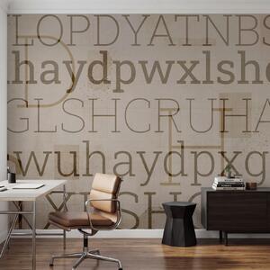 Fototapeta Textové vzory různých velikostí a stylů, Abstraktní fototapety, Populární fototapety, t00865 - Tapeko.co.cz