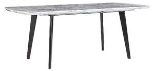 Rozkládací jídelní stůl MOSBY Šedý mramor 160/200 cm 90 cm