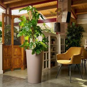 Dekorační květináč Brooklyn 75×40 cm v barvě taupe - 71 - 90 cm - Umělá hmota - 31 do 50cm
