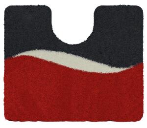 BATEX GELO - Koupelnová předložka červená Rozměr: 50x60 cm s výřezem pro WC