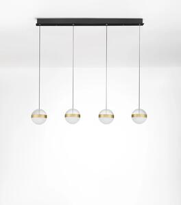 LED moderní lustr Alaz zlatá 4 line
