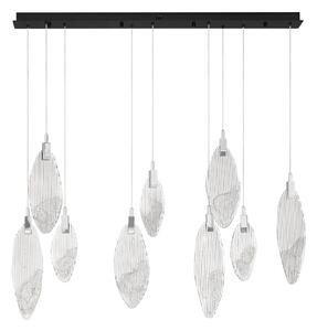 LED moderní lustr Seriq černá Line