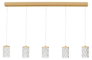 LED moderní lustr Phos zlatá 5 line
