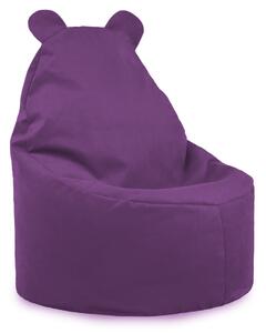 Sedací vak Primabag Teddy plyš fialová