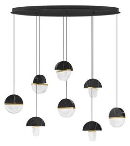 Dizajnový LED luster Dorin 48W A – Černá