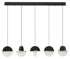 Dizajnový LED luster Dorin 30W C – Černá