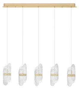 LED minimalistický luster Lucien 5-line Zlatá 3000K