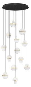 Dizajnový LED luster Dorin 72W B – Bílá