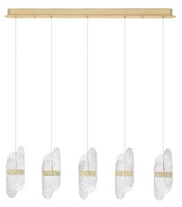LED minimalistický luster Lucien 5-line Zlatá 2700K