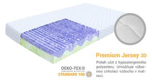 Matrace s profilovanou pěnou Zuno 180x200 Potah: Premium Jersey 3D