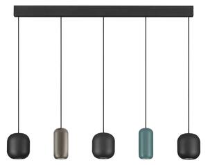 LED moderní lustr Marlin 5 line černá