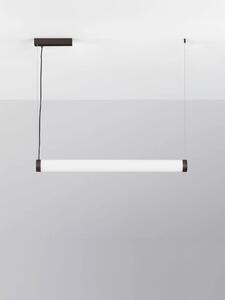 LED moderní lustr Glaze černá