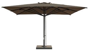 Slunečník SCOLARO Capri Dark 3 x 4 m šedo-hnědá T6N bez volánu