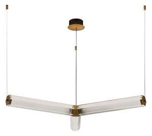 LED moderný luster Essenzo Medená 23W – Měděná