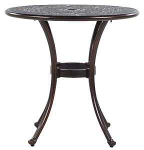 Bistro stolek BOVINO 65 cm 65 cm Kov Tmavě hnědá