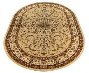 Makro Abra Oválný koberec ATLAS F740A světle béžový Rozměr: 80x150 cm